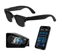 smartia - Gafas de Sol Inteligentes con cámara, Modelo 2026 y App en español, Gafas Bluetooth con Sonido Hi-Fi, IA GPT 5 integrada por Voz, Smart Sunglasses con traducción y Cámara de 8 MP Full HD
