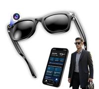 smartia - Gafas de Sol Inteligentes con cámara, Modelo 2026 y App en español, Gafas Bluetooth con Sonido Hi-Fi, IA GPT 5 integrada por Voz, Smart Sunglasses con traducción y Cámara de 8 MP Full HD