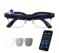 smartia - Gafas Inteligentes con cámara, Modelo 2026, App en español, Gafas Bluetooth Sonido Hi-Fi, IA GPT 5 integrada por Voz, Smart Glasses fotocromáticas, Cámara de 33 MP 4K (Vision Pro Modern)