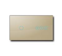 Smartify vPRO Espelho Duplo (1 botão + estores) Dourado - SYPE201ESDR