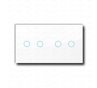 Smartify vPRO Espelho Duplo (2 botões + 2 botões) Branco - SYPE20202BR