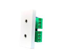 Smartify vPRO Meio Módulo 2x P2 Aux Jack 3.5mm Branco - SYP0MHDPHBR