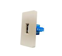 Smartify vPRO Meio Módulo USB-A c/ Transferência de Dados Dourado - SYP0MUADATADR