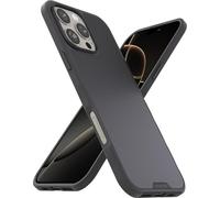 Smartish® - Funda Gripmunk Compatible con MagSafe para iPhone 16 Pro MAX, Funda magnética Delgada, Ligera y Protectora, Agarre Fino con Revestimiento de Microfibra para Apple iPhone 16 Pro MAX, Negro