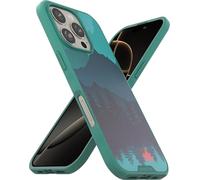 Smartish® - Funda Gripmunk magnética para iPhone 16 Pro, Compatible con MagSafe, Ligera y Protectora, Delgada y Fina con Revestimiento de Microfibra para Apple iPhone 16 Pro, montañas