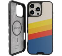 Smartish® - Funda Gripmunk magnética para iPhone 16 Pro MAX, Compatible con MagSafe, Ligera y Protectora, Delgada y Fina con Revestimiento de Microfibra para Apple iPhone 16 Pro MAX, Rayas