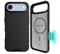 Smartish Funda magnética Delgada Gripmunk para iPhone 2025, Control de cámara, Color Negro