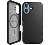 Smartish Funda MagSafe para iPhone 17, Funda Delgada magnética Gripmunk [Ligera + Protectora], Funda de Agarre Fino con Forro de Microfibra para Apple iPhone 17, Color Negro