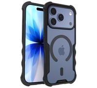 Smartish Funda MagSafe para iPhone 17 Pro - Gripzilla Funda protectora magnética transparente [resistente y resistente] Agarre resistente - Funda probada contra caídas amarillento para Apple iPhone 17