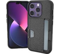 Smartish® Funda Tipo Cartera para iPhone 14 Pro - Wallet Slayer Vol. 2 [Delgada + Protectora] Soporte para Tarjetas de crédito con Soporte, Ranura Oculta Probada para Tarjetas Compatible con Apple