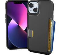 Smartish Funda Tipo Cartera para iPhone 14 - Wallet Slayer Vol. 1 [Delgada + Protectora] Tarjetero de crédito - Black Tie Affair