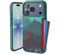 Smartish Funda Tipo Cartera para iPhone 17 Pro - Wallet Slayer Vol. 1 [Delgada + Protectora] con Tarjetero - Funda con Ranura Oculta para Tarjetas de Apple iPhone 17 Pro - Montañas en Movimiento