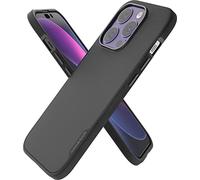Smartish Gripmunk - Funda Delgada para iPhone 14 Pro, Compatible con MagSafe [Ligera y Protectora], Funda de Agarre Delgada con Forro de Microfibra, Color Negro