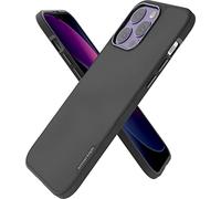 Smartish Gripmunk - Funda Delgada para iPhone 14 Pro MAX, Compatible con MagSafe [Ligera + Protectora], Funda de Agarre Fina con Forro de Microfibra, Color Negro