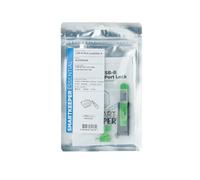 SmartKeeper BL04PKGN 4 x USB B-Port BPort Blockers with 1 x Lock Key Mini Green SLSART-0102 SLSART0102 (SLSART-0102)