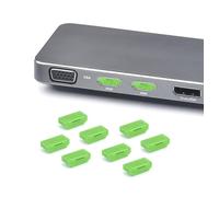 SK HMD04P1GN - Cerradura del puerto, HDMI, 10 pedazos, verde