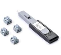 SmartKeeper Essential / 4 x RJ11 Port Blockers con 1 x Lock Key Mini/Gris