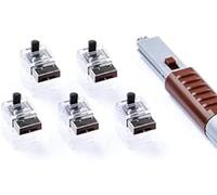 SmartKeeper Essential - Cable de seguridad (5 unidades, incluye 1 llave de bloqueo), color marrón