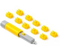 SmartKeeper NL03PKYL 10 x RJ45 Port Blockers with 1 x Lock Key Basic Yellow Gelb SLSART-0063 SLSART0063 (SLSART-0063)