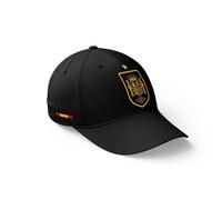 smartketing RFEF - Gorra Negra Selección Española - Diseño Moderno con Escudo Frontal y Bandera Lateral - Estilo Deportivo Diario - Cierre Ajustable - Unisex - Talla Única