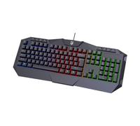 smartketing - Teclado de Gaming Oficial Atlético de Madrid | Teclado QWERTY - Cuenta con Retroiluminación - Color Negro