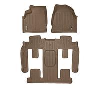 SMARTLINER Juego de Alfombrillas de Ajuste Personalizado de 3 Filas para Traverse/Enclave/Acadia/Outlook con Asientos de Cubo de Segunda Fila