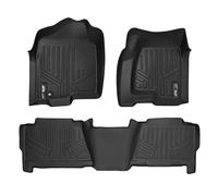 SMARTLINER Juego de Alfombrillas para Silverado/Sierra 1500/2500/3500 Crew Cab 1999-2007 / Escalade/Suburban/Yukon XL 2000-2006