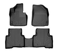 SMARTLINER Juego de Alfombrillas Personalizadas de 2 Filas para Kia Sorento 2014-2015, Todos los Modelos, Color Negro