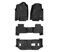 SMARTLINER Juego de Alfombrillas Personalizadas de 3 Filas Negras para Chevrolet Suburban/GMC Yukon XL 2015-2019 (con Asiento de Banco de Segunda Fila)