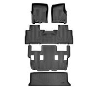 SMARTLINER - Juego de Alfombrillas y Forro de Carga detrás de la Tercera Fila, Color Negro para Expedition/Navigator 11-17 con Asientos de Cubo de Segunda Fila, sin Consola (sin Modelos EL o L)