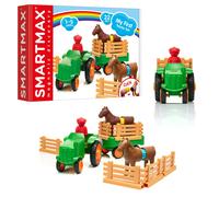 SmartMax My First Farm Tractor STEM Magnetic Discovery Play Set with Moving Tractor for Ages 1-5