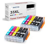 SMARTOMI 33XL Cartuchos de Tinta Compatible para Epson 33XL 10 Multipack Compatible con Epson Expression Premium XP-530 XP-540 XP-630 XP-635 XP-640 XP-645 XP-830 XP-900 XP-7100 Series