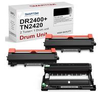 SMARTOMI DR2400 TN2420 Tóner y Tambor Compatible para Brother TN2420 DR2400 para Brother HL-L2310D HL-L2350DN HL-L2370DN HL-L2375DW DCP-L2510D DCP-L2530DW MFC-L2710DN MFC-L2730DW (2 Tóner + 1 Tambor)
