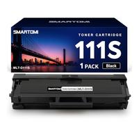 SMARTOMI MLT-D111S 1-Negro Tóner Compatible para Samsung D111S D111L 111S | MLTD111S Compatible para Samsung MLT-D111L 111L M2070W M2070FW M2026W M2026 M2020 M2022W M2022 M2020W (Negro, 1-Pack)