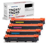 SMARTOMI TN241 TN245 Cartucho de Tóner Compatibles con Brother TN-241 TN-245 para Brother DCP-9020CDW HL-3140CW DCP-9015CDW HL-3150CDW MFC-9340CDW HL-3170CDW MFC-9330CDW y MFC-9130CW DCP-9020CDN