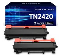 SMARTOMI TN2420 Cartucho de Tóner Compatibles para Brother TN2420 TN-2420 para MFC L2710DW L2750DW L2710DN L2730DW DCP L2510D L2530DW L2550DN HL L2310D L2350DW (2 Negro)