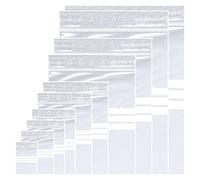 SmartPack 100 bolsas con cierre a presión, 25 x 35 cm, reutilizables, con cremallera, 50 my fuertes, con campo de rotulación (250 x 350 mm)