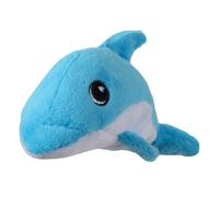 SmartPetLove Tender-Tuffs Tiny - Peluche resistente para cachorros y razas peque as - Delf n azul de peluche con chirriador antipinchazos