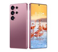 Smartphone 5G para S25 Ultra, Pantalla HD de 7,3 Pulgadas, portátil, Impermeable, para Aventuras, desbloqueo por Huella Dactilar, GPS, FM, WiFi, 8000 mAh,Rose Gold-1TB