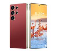 Smartphone 5G para S25 Ultra, Pantalla HD de 7,3 Pulgadas, portátil, Impermeable, para Aventuras, desbloqueo por Huella Dactilar, GPS, FM, WiFi, 8000 mAh,Red-1TB