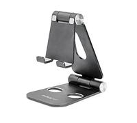 SMARTPHONE AND TABLET STAND - PORTABLE AND FOLDABLE - BLA CK USPTLSTNDB