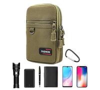 Smartphone Belt Pouch - Belt Pouch Holder | Phone Belts Holder Pouches with 2 Zipper Pockets | Smartphone Outdoor Travel Carrying Case | Phone Case Cover Backpack Accessories
