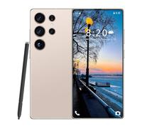 Smartphone de aventura para S24 Ultra con lápiz integrado, teléfonos móviles Android 5G versión global, 16 GB RAM, 1 TB ROM, pantalla completa original de 7,3 pulgadas, Bluetooth,Desert Gold-1TB