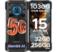 Smartphone Doogee Blade 20 Play 8GB RAM 256GB 5G 6.6" Android 15 Batería 10300mAh Gris