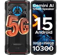 Smartphone Doogee Blade 20 Play 8GB RAM 256GB 5G 6.6" Android 15 Batería 10300mAh Rojo