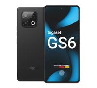 Smartphone Gigaset GS6 - 128 GB + 8 GB de RAM - Pantalla OLED FHD+ de 6,67" con 120 Hz - Procesador Octa-Core 5G - Batería extraíble de 5300 mAh (típica) - Android 15 - Fabricado en Alemania, Negro