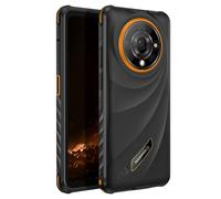 Hammer H Iron Teléfono móvil para Exteriores, sin Contrato, 6/128 GB, 5G, Pantalla de 6,56'' y 120 Hz, 6050 mAh, 65 MP, Android 15, NFC, biometría, Radio FM, Jack 3,5 mm, Doble SIM, Negro-Naranja