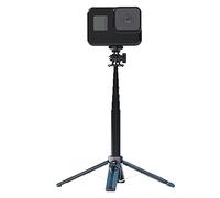 Smartphone Holding Stick, Extendable Selfie Sticks 360 Rotation Wireless Remote Tripod Stand, Aluminio Alloy Selfie Sticks with 4 Point Support Camera Quadruped, Travel Friendly Tripods for Vlogging