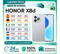 Smartphone HONOR X8d versión EU, Snapdragon 6s 4G Gen 2, pantalla AMOLED de 6.77 pulgadas, batería de 7000 mAh, carga superrápida de 45W, cámara principal de alta definición de 108MP, IP65 Light Blue