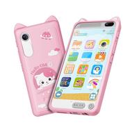 Smartphone Niños, 3.97" Teléfono Móvil de Juguete con Doble Cámara, Movil para Niños con Juegos de Aprendizaje, Regalos de Cumpleaños, Reproductor de Música (D21A-pink)
